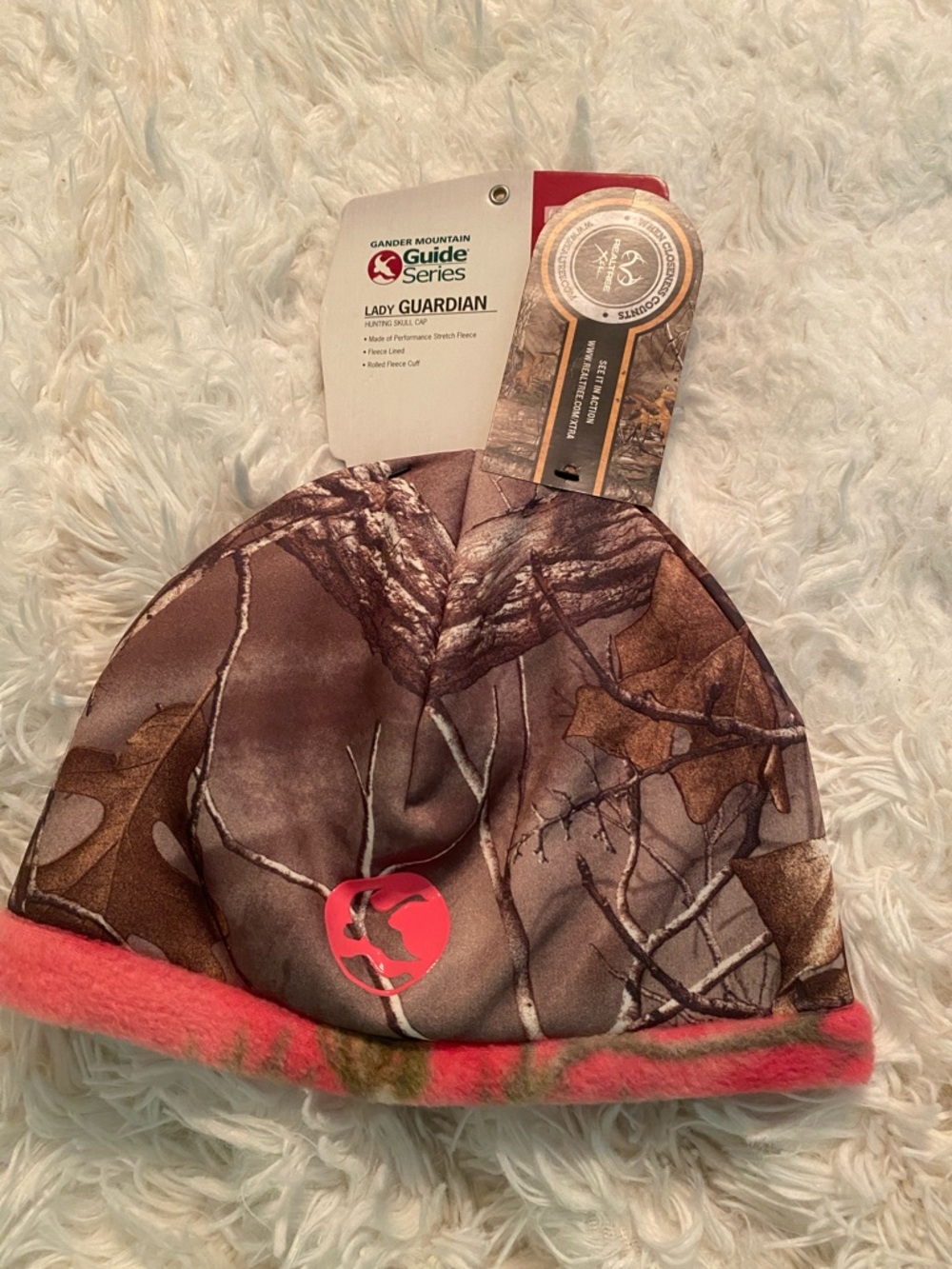 Gander Mountain Lady Guardian Camo Beanie with Pink Trim